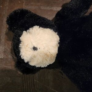 Black and Cream Plush Bear